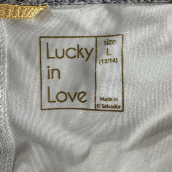 Lucky In Love Tennis Skort Skirt Large Gray Snake Crocodile Print SS-2061 - Picture 9 of 10